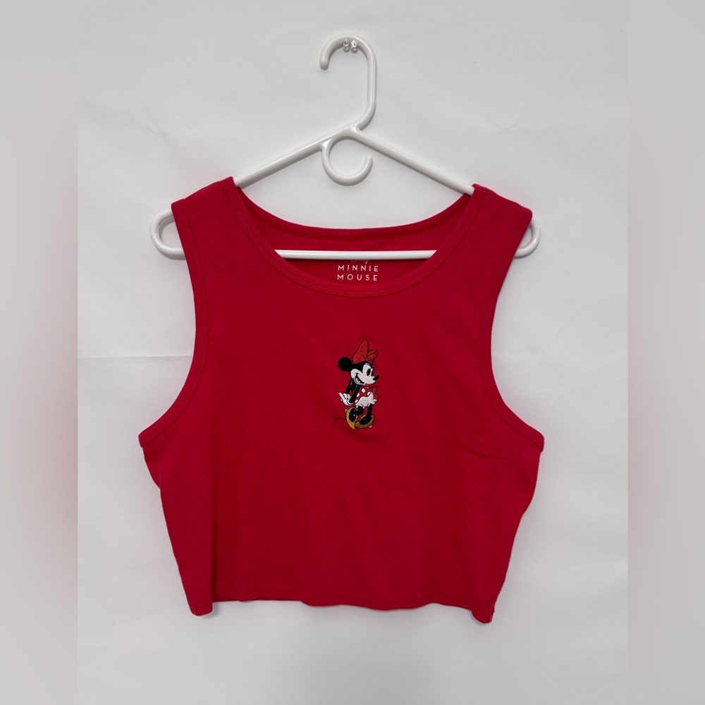 Target Minnie Mouse Cropped Red Tank Top